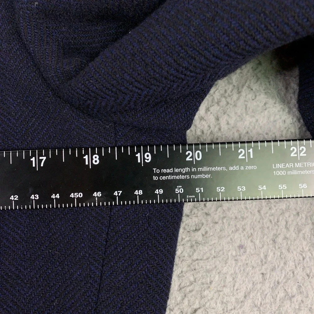 Billy Reid Sport Coat Men's 36R Navy Textured Tweed Italy Preppy Blazer Jacket
